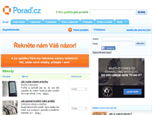 Tablet Screenshot of porad.cz