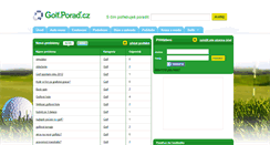 Desktop Screenshot of golf.porad.cz